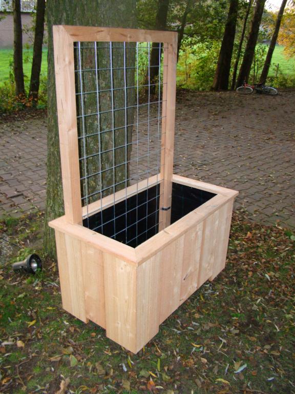 bloem zandbak groot bloembak lariks met klimop rek 100x60x60cm f c tuindecoratie bloem zandbak groot bloembak lariks met klimop rek 100x60x60cm f c tuindecoratie